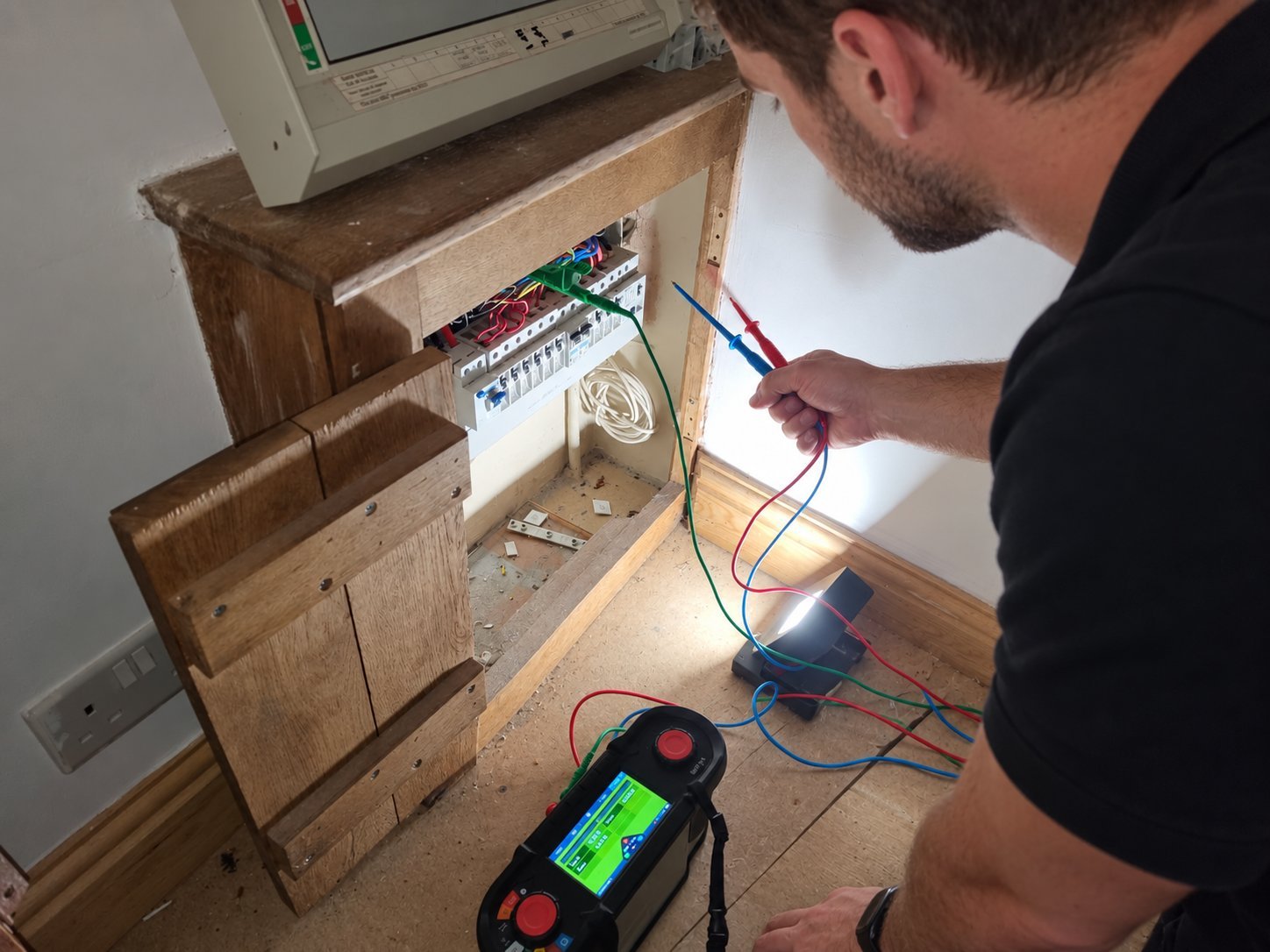 Neatly wired RCBO consumer unit in Brighton & Hove, the standard an EICR tests against
